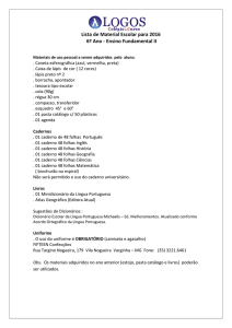 Lista de Material Escolar para 2016