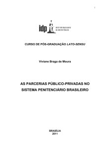 as parcerias público-privadas no sistema penitenciário brasileiro
