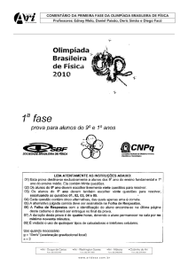 Prova - 1ª Fase