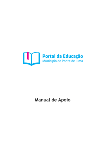 Manual de Apoio - Educa&ccedil;&atilde;o &ndash; Munic&iacute;pio de Ponte de Lima