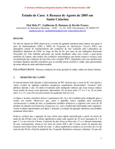 Estudo de Caso: A Ressaca de Agosto de 2005 - SEMENGO