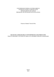 Gramáticas brasileiras contemporâneas do português: linhas de