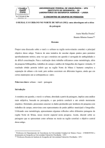 1 O RURAL E O URBANO NO NORTE DE MINAS