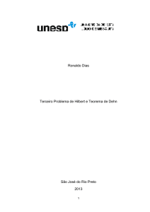 Ronaldo Dias Terceiro Problema de Hilbert e Teorema de Dehn