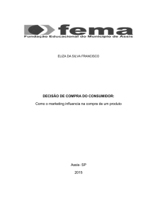 DECISÃO DE COMPRA DO CONSUMIDOR: Como o marketing