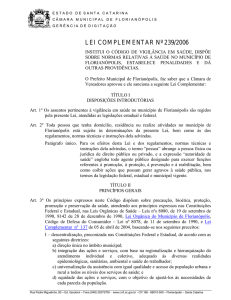 lei complementar nº 239/2006 - Prefeitura de Florianópolis
