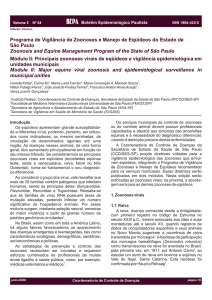 Programa de Vigilância de Zoonoses e Manejo de Eqüídeos do