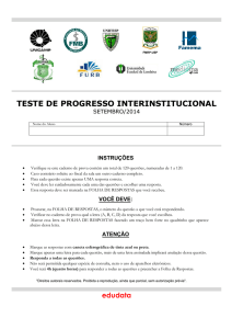 teste de progresso interinstitucional