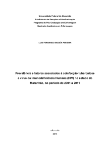 Prevalência e fatores associados à coinfecção tuberculose e vírus