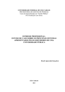 estresse profissional: estudo de caso sobre os principais sintomas