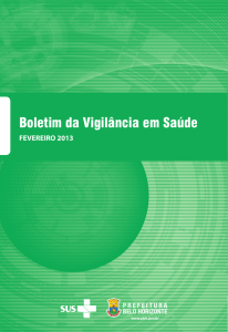 Boletim da Vigilância em Saúde - Prefeitura Municipal de Belo