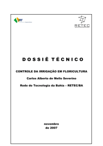 dossi ê t é cnico - Serviço Brasileiro de Respostas Técnicas