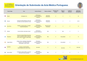 Orientação de Submissão da Acta Médica Portuguesa