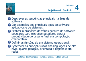 • Descrever as tendências principais na área de software. • Dar