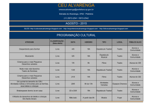 ceu alvarenga - Secretaria Municipal de Educação