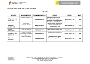 MANUAIS ADOTADOS ANO LETIVO 2016/2017 10º ANO