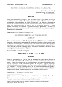 HEPATITE E NO BRASIL E NO MUNDO - UNESP-FMVZ-Botucatu-SP