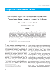Tamoxifeno e espessamento endometrial assintomático