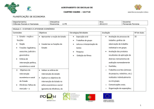 planificação de economia - Agrupamento de Escolas de Castro Daire