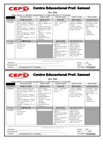 7º ANO A - Centro Educacional Professor Samuel