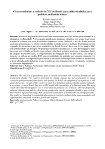 Ciclos econômicos e emissão de CO2 no Brasil: uma