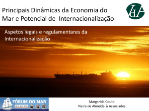 Principais Dinâmicas da Economia do Mar e Potencial de
