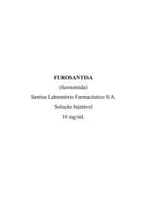 FUROSANTISA (furosemida) Santisa Laboratório Farmacêutico S/A