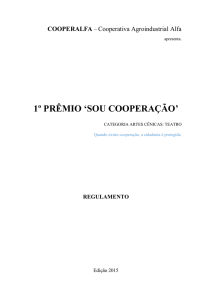 1º PRÊMIO „SOU COOPERAÇÃO‟