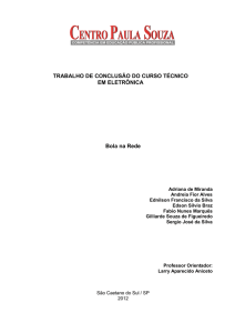 Bola na Rede TRABALHO DE CONCLUSÃO DO CURSO TÉCNICO