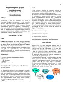 2ª Série Ensino Médio - Instituto Educacional Vera Cruz