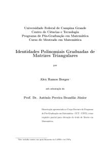 Identidades Polinomiais Graduadas de Matrizes Triangulares