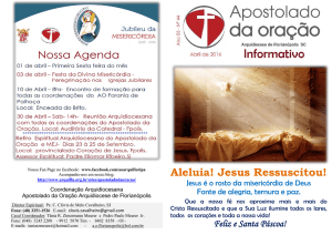 Aleluia! Jesus Ressuscitou! - Arquidiocese de Florianópolis/SC