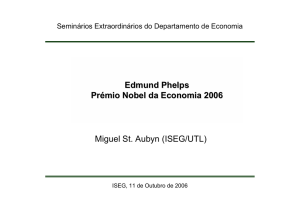 Edmund Phelps Prémio Nobel da Economia 2006