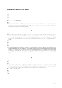 I II III Exame Nacional de 2009 (2.a Fase, versão 1)