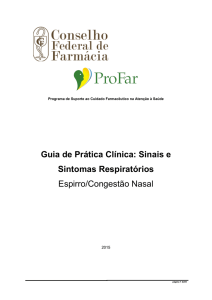 Guia de Prática Clínica: Sinais e Sintomas Respiratórios – Espirro