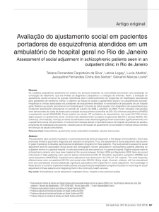 Avaliação do ajustamento social em pacientes portadores de