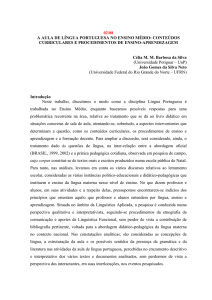 a aula de língua portuguesa no ensino médio - IP-PUC-SP