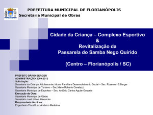 ETAPA 1 - Prefeitura de Florianópolis
