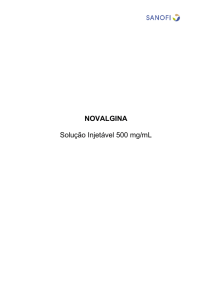 NOVALGINA Solução Injetável 500 mg/mL