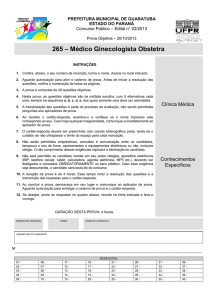 265 – Médico Ginecologista Obstetra - NC