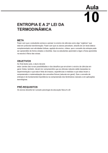 entropia e a 2ª lei da termodinâmica