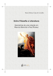 Entre Filosofia e Literatura: geometrias de uma relação