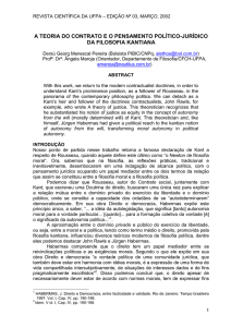 a teoria do contrato e o pensamento político-jurídico da