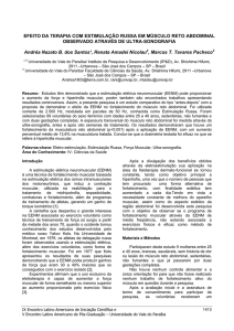 efeito da terapia com estimulação russa em músculo reto abdominal