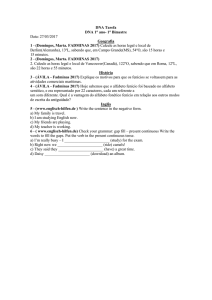 DNA Tarefa DNA 1° ano- 1° Bimestre Data: 27/03/2017 Geografia 1