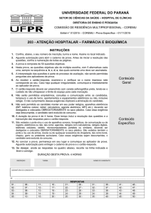 UNIVERSIDADE FEDERAL DO PARANÁ 203 - NC