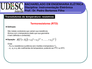 Termoresistores (RTD)