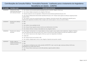 Contribuições da Consulta Pública