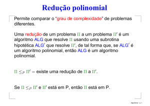 Redução polinomial - IME-USP