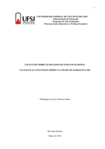 Estudo Sobre os Desafios de Ensinar Filosofia nas Escolas